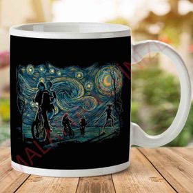 Stranger Night Stranger Things Van Gogh Mashup Baskılı Kupa