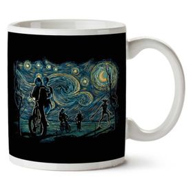 Stranger Night Stranger Things Van Gogh Mashup Baskılı Kupa