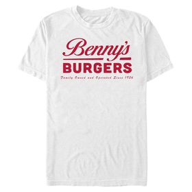 Stranger Things Bennys Burgers Beyaz Erkek T-shirt