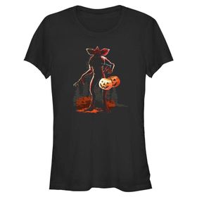 Stranger Things Candy Monster Schwarz Kadın T-shirt