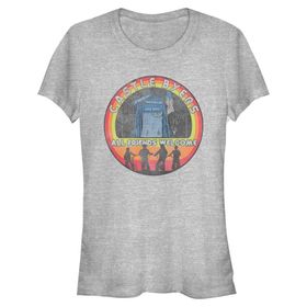 Stranger Things Castle Stamper Heather Gri Kadın T-shirt