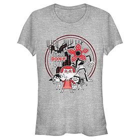 Stranger Things Chibi Things Heather Gri Kadın T-shirt