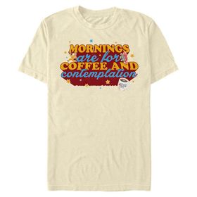 Stranger Things Coffee Contemplations Natural Erkek T-shirt