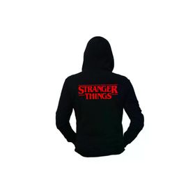 Stranger Things Friends Dont Lie Siyah Kapüşonlu Unisex Sweatshirt