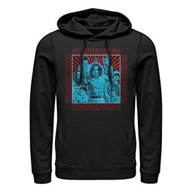Stranger Things Group Shot Schwarz Kapüşonlu Unisex Sweatshirt