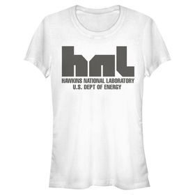Stranger Things Hawkins National Laboratuvarı Beyaz Kadın T-shirt