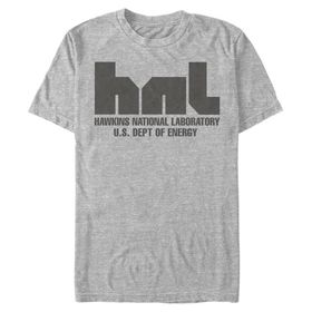 Stranger Things Hawkins National Laboratuvarı Heather Gri Erkek T-shirt
