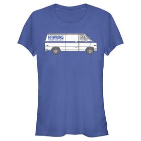 Stranger Things Hawkins Power Truck Royal Mavi Kadın T-shirt