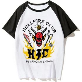 Stranger Things Hellfire Club Beyaz Erkek T-shirt
