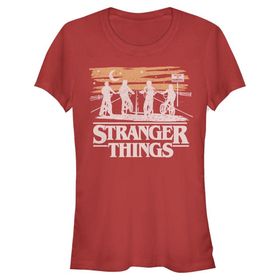 Stranger Things Jank Drawing Rot Kırmızı Kadın T-shirt