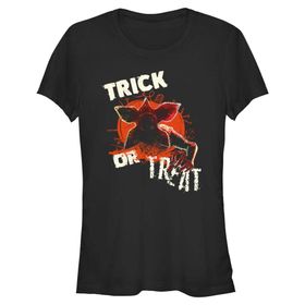 Stranger Things Monster Pumpkin Schwarz Kadın T-shirt