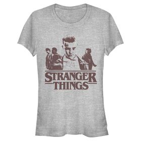 Stranger Things Punk Heather Gri Kadın T-shirt