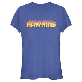 Stranger Things Royal Blue Kadın T-Shirt