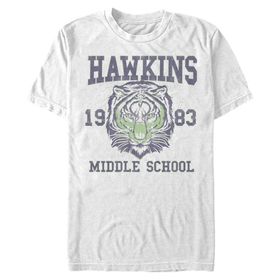 Stranger Things Tiger Sep Beyaz Erkek T-shirt