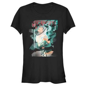 Stranger Things Upside Down Eleven Schwarz Kadın T-shirt