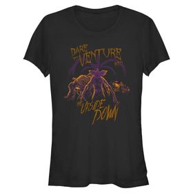 Stranger Things Upside Down Venture Schwarz Kadın T-shirt