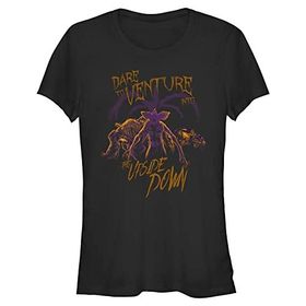 Stranger Things Upside Down Venture Schwarz Kadın T-shirt