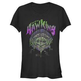 Stranger Things Welcome to Hawkins Schwarz Kadın T-shirt