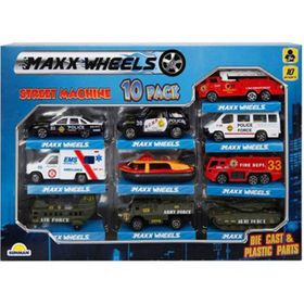 Street Machine 10'lu Metal Oyuncak Araba