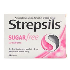 Strepsils 16'lı Şekersiz Çilek Aromalı Pastil