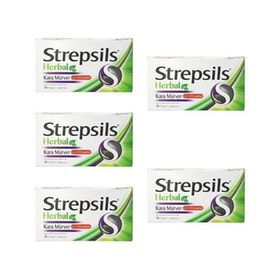 Strepsils Herbal Kara Mürver Aromalı 5x16 Pastil