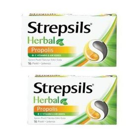 Strepsils Herbal Propolis C Vitamini 2x16 Pastil