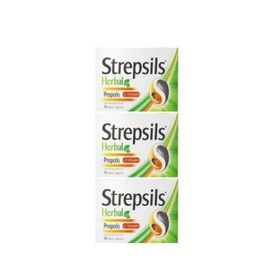 Strepsils Herbal Propolis C Vitamini 3x16 Pastil