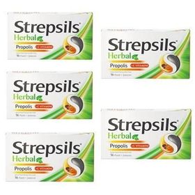 Strepsils Herbal Propolis C Vitamini 5x16 Pastil