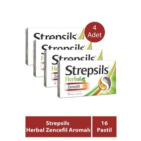 Strepsils Herbal Zencefil 4x16 Pastil