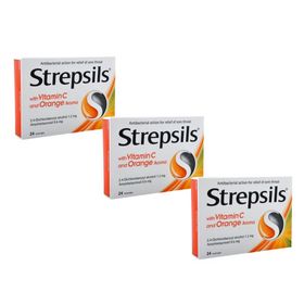 Strepsils Vitamin C Portakal Aromalı 3x24 Pastil