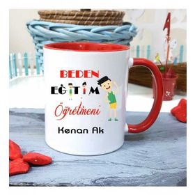 Strongart Beden Öğretmenine Özel Öğretmenler Günü Hediyesi Kişiye Özel Kupa Bardak