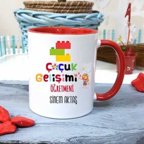Strongart Çocuk Gelişimi Öğretmenine Özel Öğretmenler Günü Hediyesi Kişiye Özel Kupa Bardak