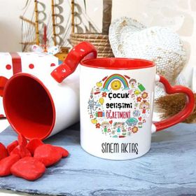 Strongart Çocuk Gelişimi Öğretmenine Özel Öğretmenler Günü Hediyesi Kişiye Özel Kupa Bardak
