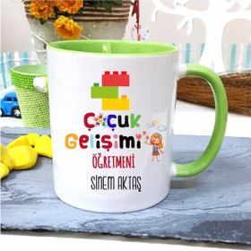 Strongart Çocuk Gelişimi Öğretmenine Özel Öğretmenler Günü Hediyesi Kişiye Özel Kupa Bardak