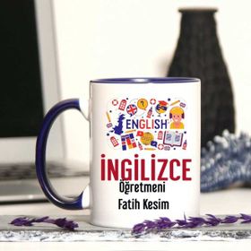 Strongart İngilizce Öğretmenine Özel Öğretmenler Günü Hediyesi Kişiye Özel Kupa Bardak