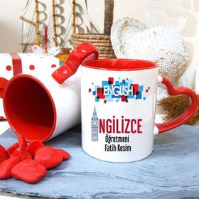 Strongart İngilizce Öğretmenine Özel Öğretmenler Günü Hediyesi Kişiye Özel Kupa Bardak