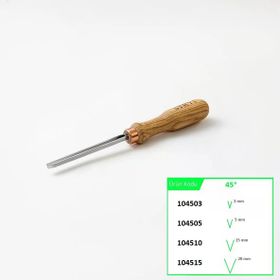 Stryi 104505 V Ağız 45 Derece Ahşap Oyma İskarpelas