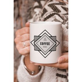 Stüdyo SM Coffee Vektörel Çizim Baskılı Kupa Bardak