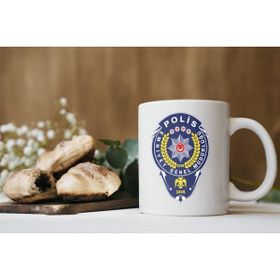 Stüdyo Sm Egm Polis Personeline Özel Logo Baskılı Kupa