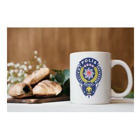 Stüdyo Sm Egm Polis Personeline Özel Logo Baskılı Kupa