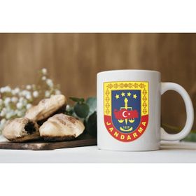 Stüdyo Sm Jandarma Personeline Özel Logo Baskılı Kupa