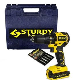 Sturdy Express Seri 58 V 6 Ah Metal Şanzumanlı Darbeli Li-Ion Çift Akülü 27 Parça Matkap