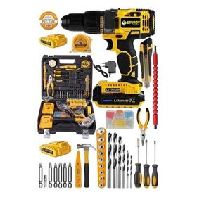 Sturdy Germay Tools 92VF 8 mAh Lityum Çift Akülü 2024 Seri 99 Parça Şarjlı Vidalama Matkap