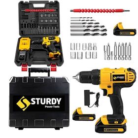Sturdy KRF 58 V 6 Ah Lion Çift Akülü 27 Parça Turbo Şarjlı Matkap