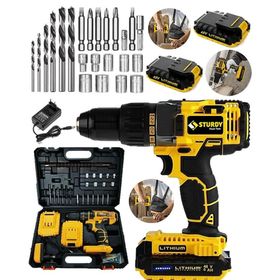 Sturdy Power Tools 48VF 6 mAh Lityum Çift Akülü 2022 Seri 27 Parça Şarjlı Vidalama Matkap