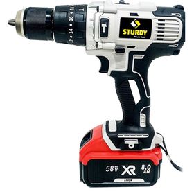 Sturdy Power Tools 58 V 6 Ah Lion Çift Akülü Darbeli 27 Parça Şarjlı Matkap