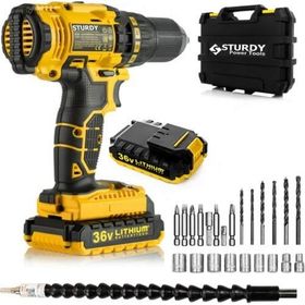 Sturdy Power Tools Sturdy 36v5ah Sanzumanlı Setlı Darbeli Lıon Matkap