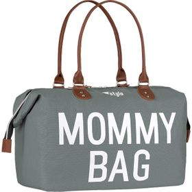 Stylo Mommy Bag 61M Gri Baskılı Anne ve Bebek Bakım Çantası