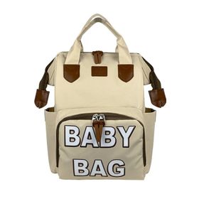 Stylo Monaco Baby Bag Baskılı Anne Bebek Bakım Sırt Çantası