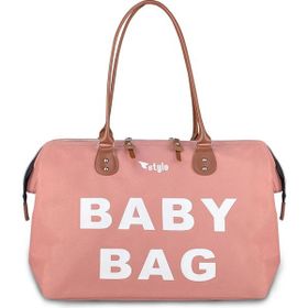 Stylo Pudra Pembe Baby Bag Anne Bebek Bakım Çantası